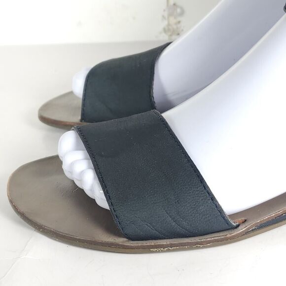 Paul Green Women's Cotie US7,5 AU5 Blue Leather Embellished Ankle Strap Sandals - Picture 14 of 15